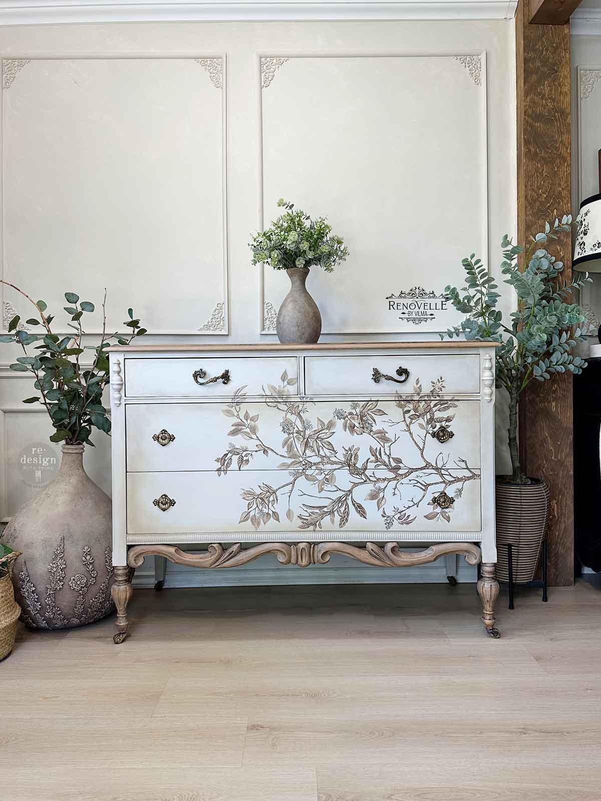 BRANCH HARMONY | Decor Transfers | Redesign With Prima | Rub on Transfers | Furniture | Arts & Crafts | 24"X35", cut into 4 sheets