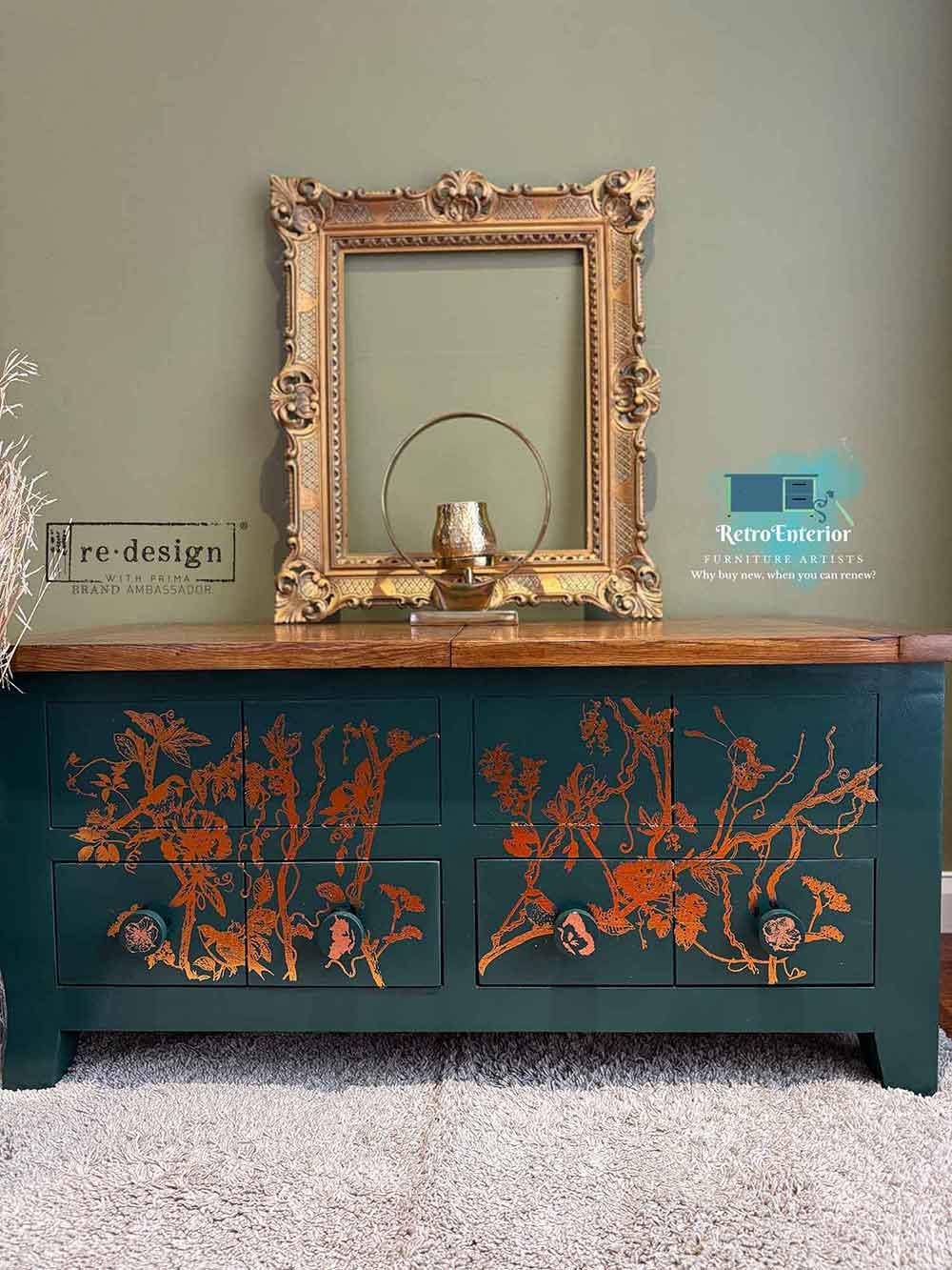 BIRD WATCHING | Decor Transfers | Redesign With Prima | Copper Foil | Rub on Transfers | Furniture | Arts & Crafts | 18"X24", 2 sheets