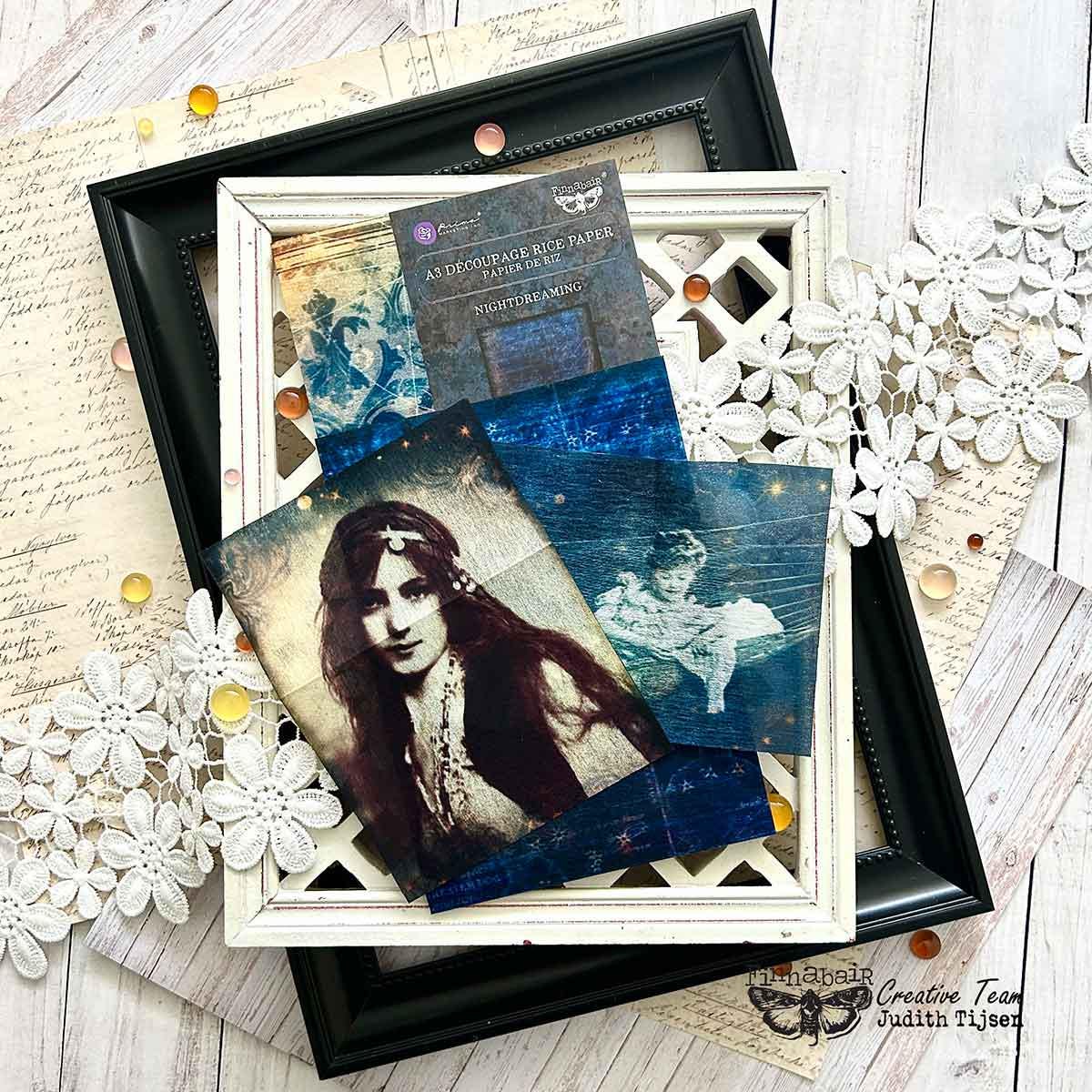 NIGHTDREAMING | A3 Decoupage Paper | Furniture | Arts & Crafts | 11.7"X16.5"; 1 sheet | Redesign with Prima | dreamers and stargazers