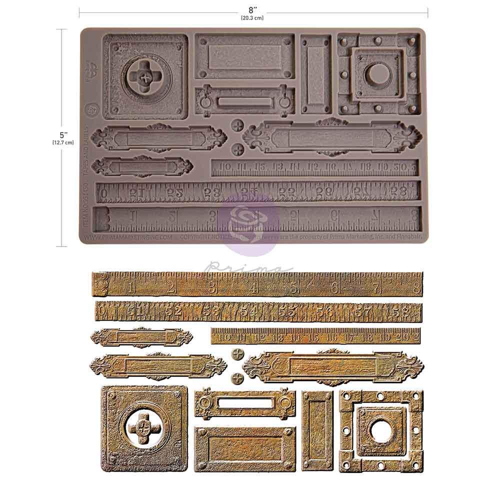 Tapes And Labels  - Resin Mould 5"x8"