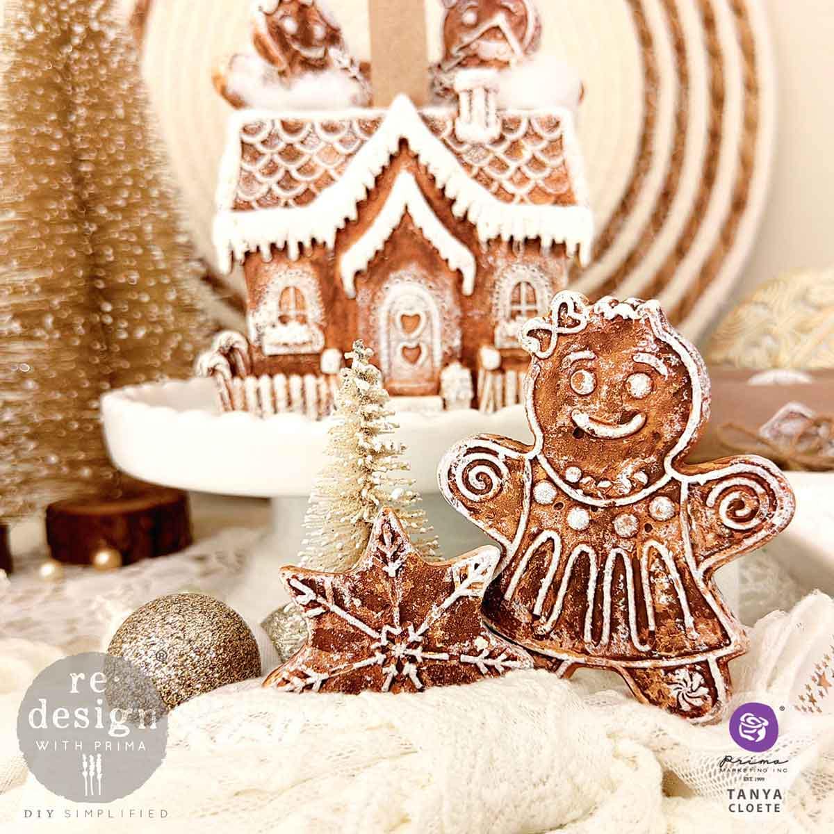 Festive Gingerbread Treats  - Resin Mould 5"x8"