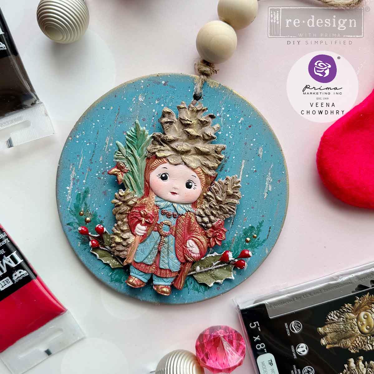 Pinecone Dolls - Resin Mould 5"x8"