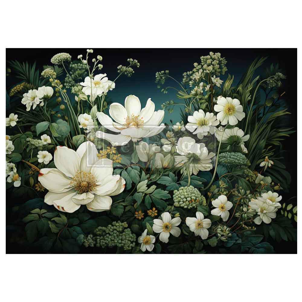 Contrast Of Night And Petal | A1 Decoupage Paper | Furniture | Arts & Crafts | 23.4"x33.1"| Redesign with Prima