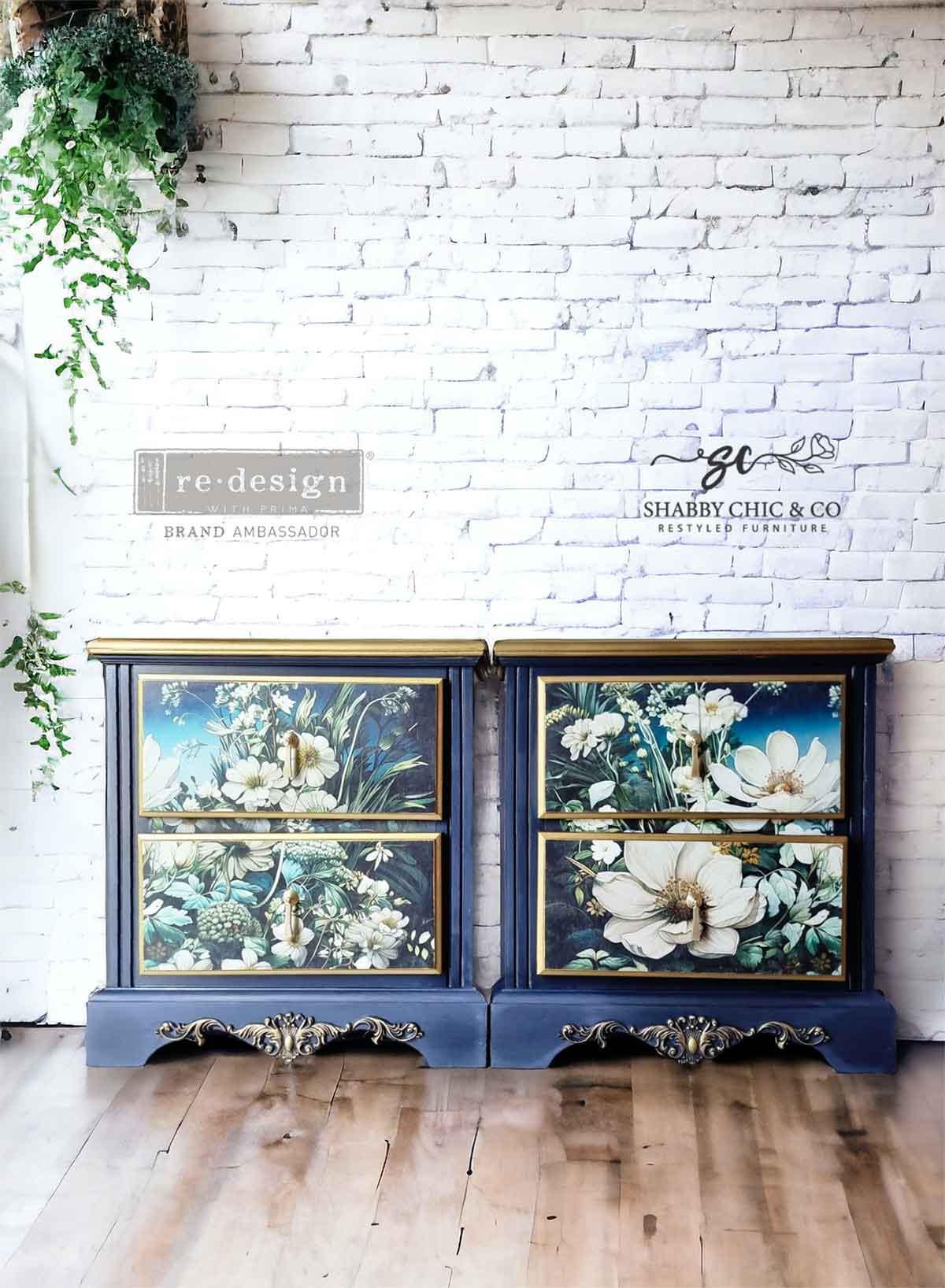 Contrast Of Night And Petal | A1 Decoupage Paper | Furniture | Arts & Crafts | 23.4"x33.1"| Redesign with Prima