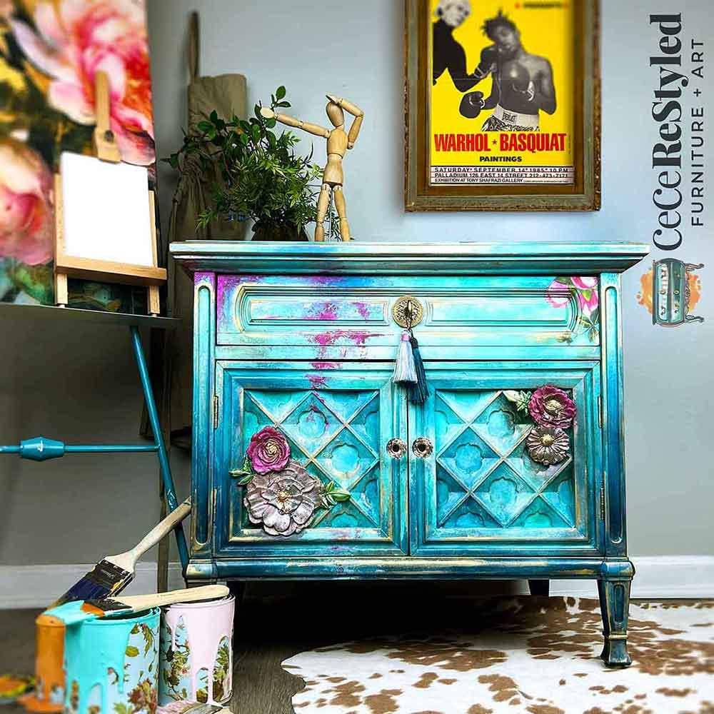 BURST Of COLOR | A1 Decoupage Paper | Furniture | Arts & Crafts | 23.4"x33.1"| Redesign with Prima