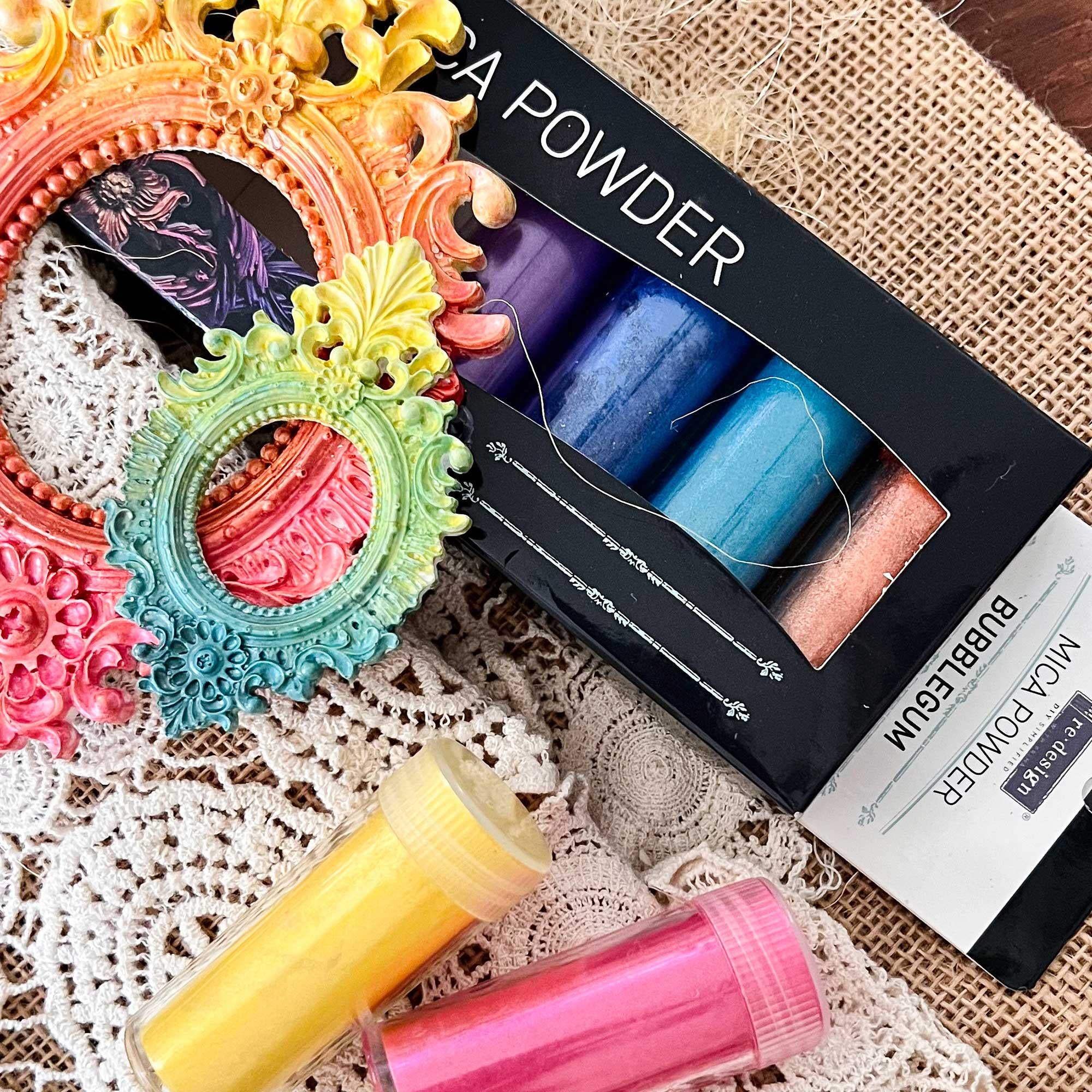 Mica Powders - Bubblegum - 5g bottle set of 6
