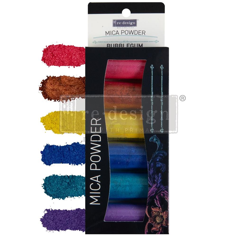 Mica Powders - Bubblegum - 5g bottle set of 6