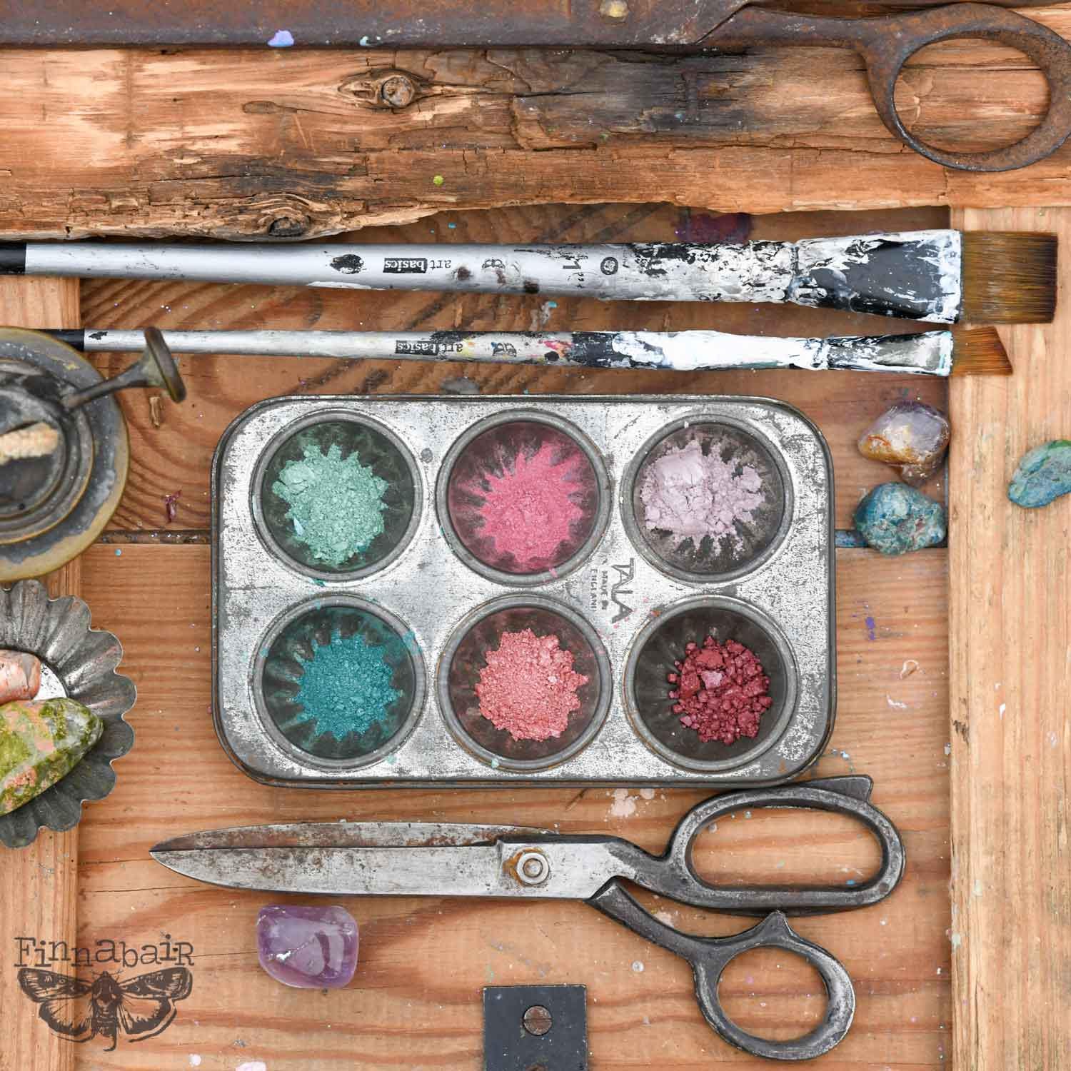 MICA POWDERS | Art Ingredients | Vintage Roses | Arts | Crafts | Resin | 7g bottle set of 6