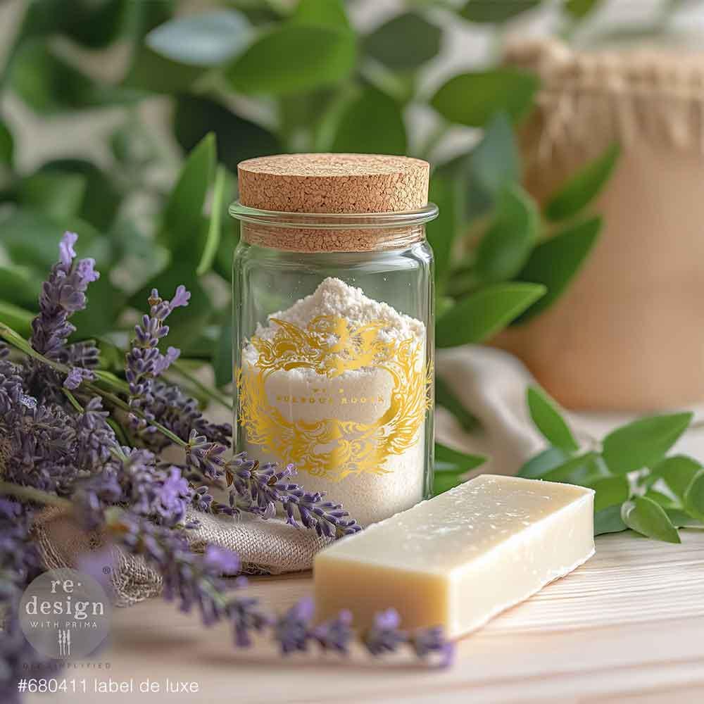 Label De Luxe | 8.5"X11", cut into 2 sheets | Decor Transfers | Redesign With Prima