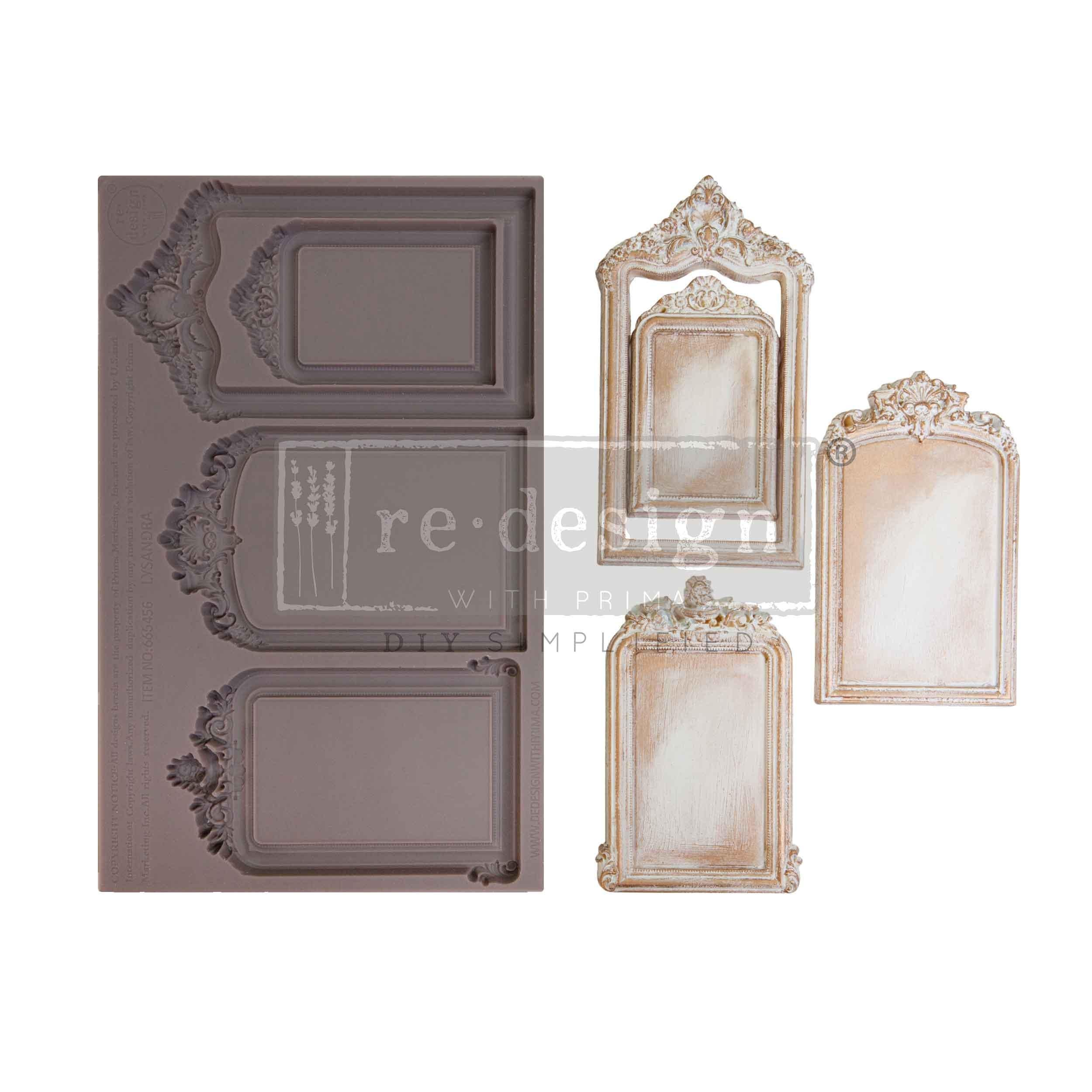 Lysandra | 5"x8" | Decor Moulds for Crafts | Redesign with Prima