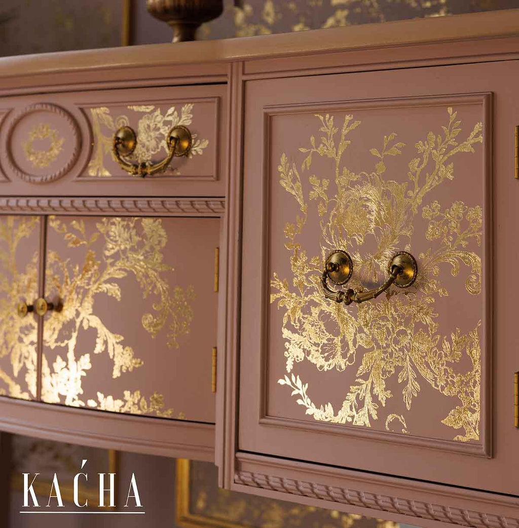 ÉGLANTINE ELEGANCE | Decor Transfers | Redesign With Prima | Foil | Furniture | Arts & Crafts | 18"X24", cut into 2 sheets