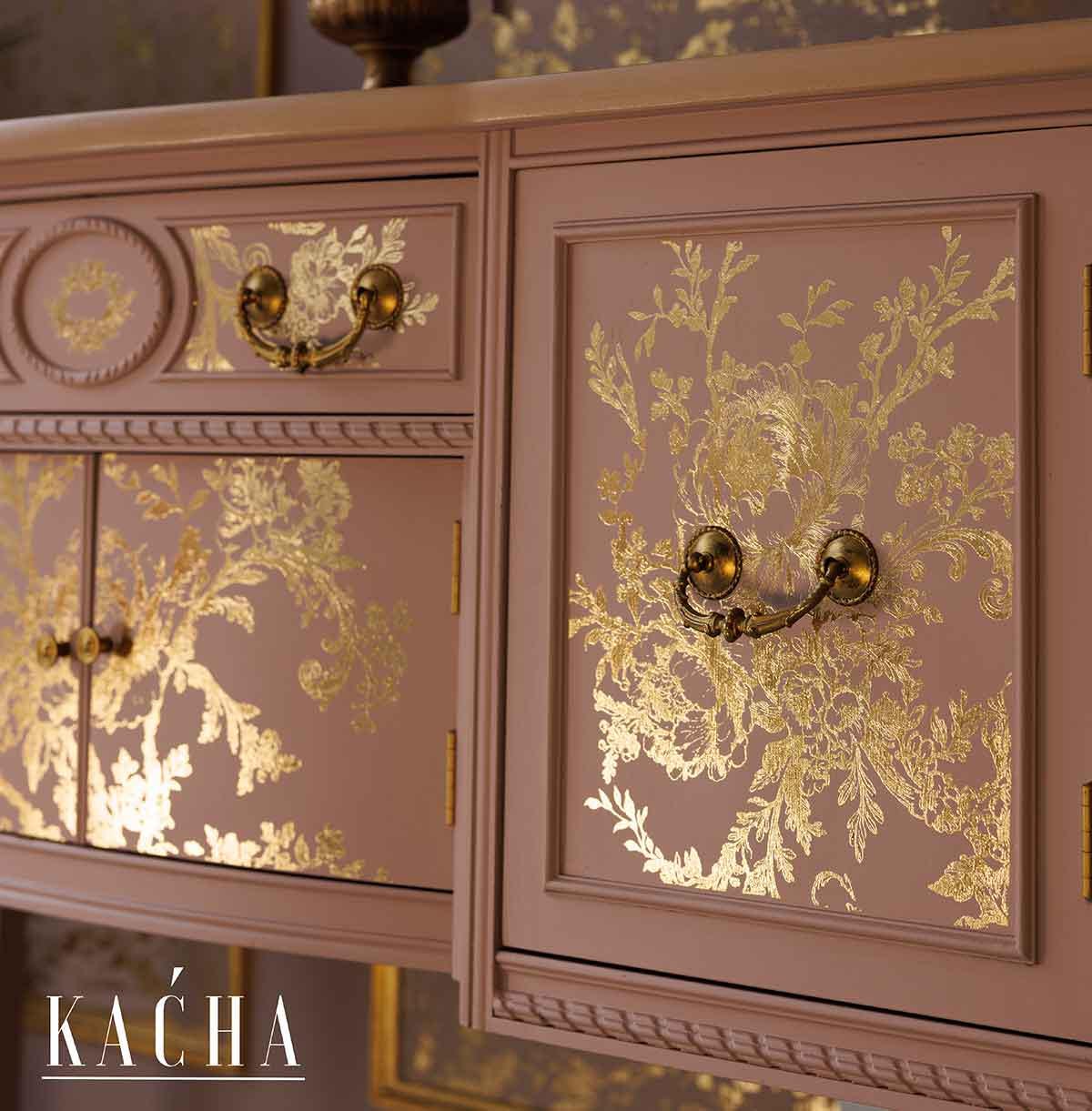 ÉGLANTINE ELEGANCE | Decor Transfers | Redesign With Prima | Foil | Furniture | Arts & Crafts | 18"X24", cut into 2 sheets