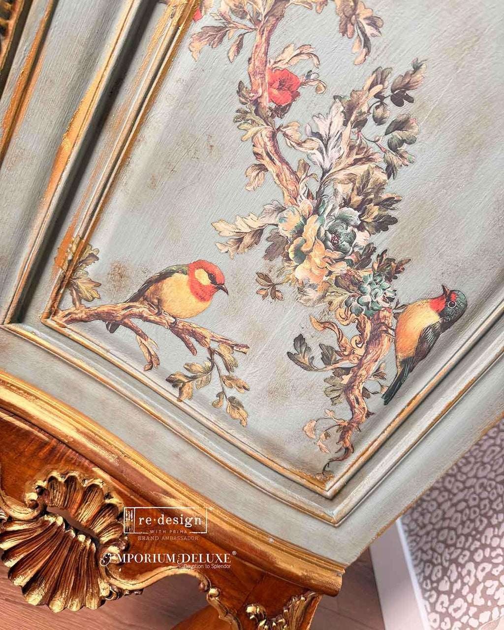 ROSETTE AVIARY | Decor Transfers | Redesign With Prima | Rub on Transfers | Furniture | Arts & Crafts | 24x35, cut into 4 sheets