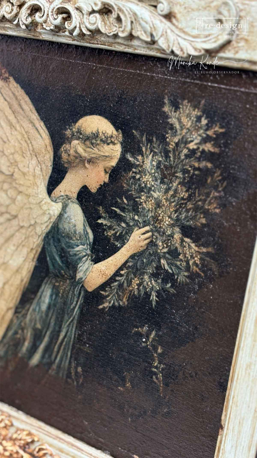 HEAVENLY NOEL | Decoupage Decor Tissue Paper for Furniture | 1 sheet, 8.27x11.69 | Redesign with Prima