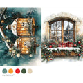 NOEL NIGHT OWL | Decoupage Decor Tissue Paper for Furniture | 1 sheet, 8.27x11.69 | Redesign with Prima Redesign with Prima