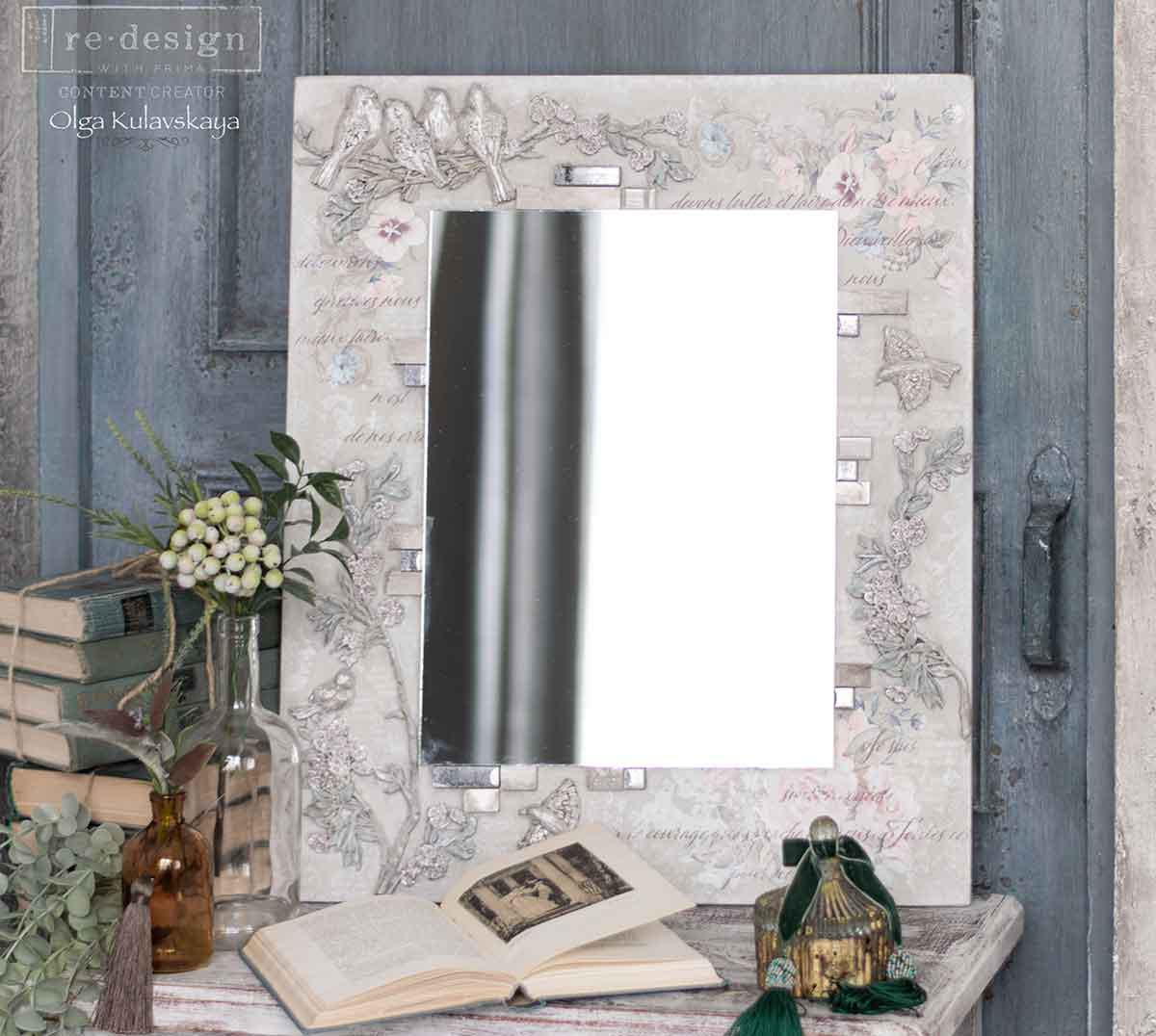 Avian Love | 5"x10" | Decor Moulds for Crafts | Redesign with Prima