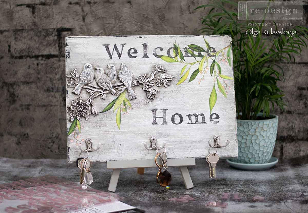 Avian Love | 5"x10" | Decor Moulds for Crafts | Redesign with Prima