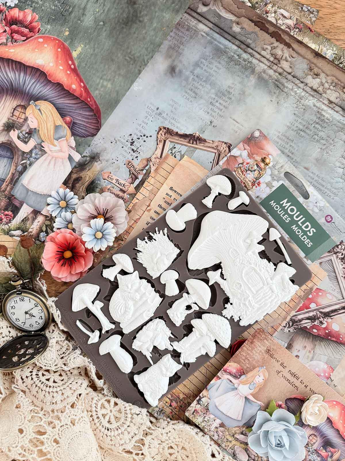 Fairyland Fungi | 5"x8" | Decor Moulds for Crafts | Redesign with Prima