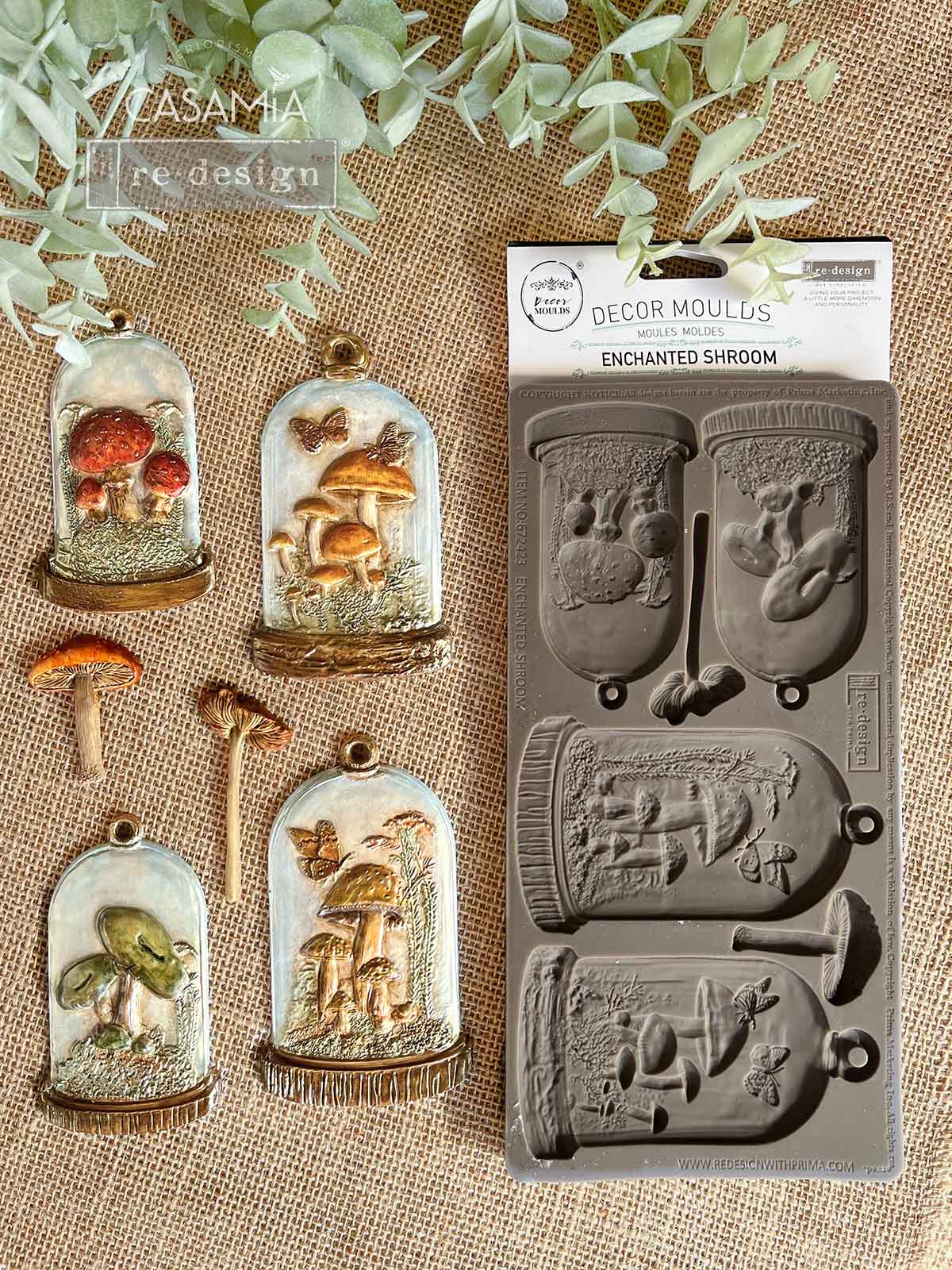 Enchanted Shroom | Décor Mould – 1 Piece, 5" x 10" x 8mm | ReDesign with Prima