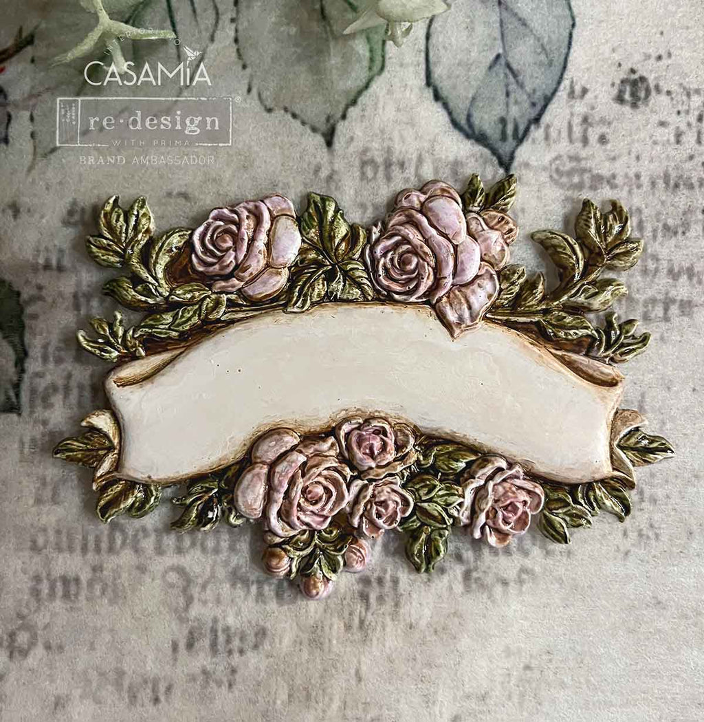 Blooming Banners | 5" x 10" x 8mm | Décor Mould® | Redesign with Prima