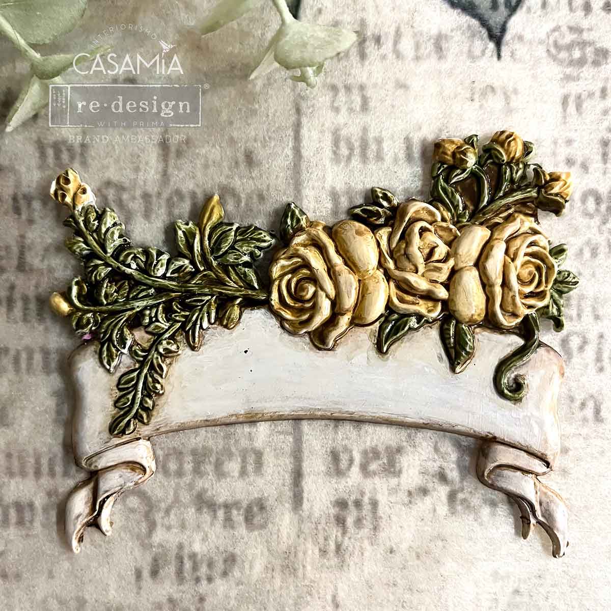 Blooming Banners | 5" x 10" x 8mm | Décor Mould® | Redesign with Prima