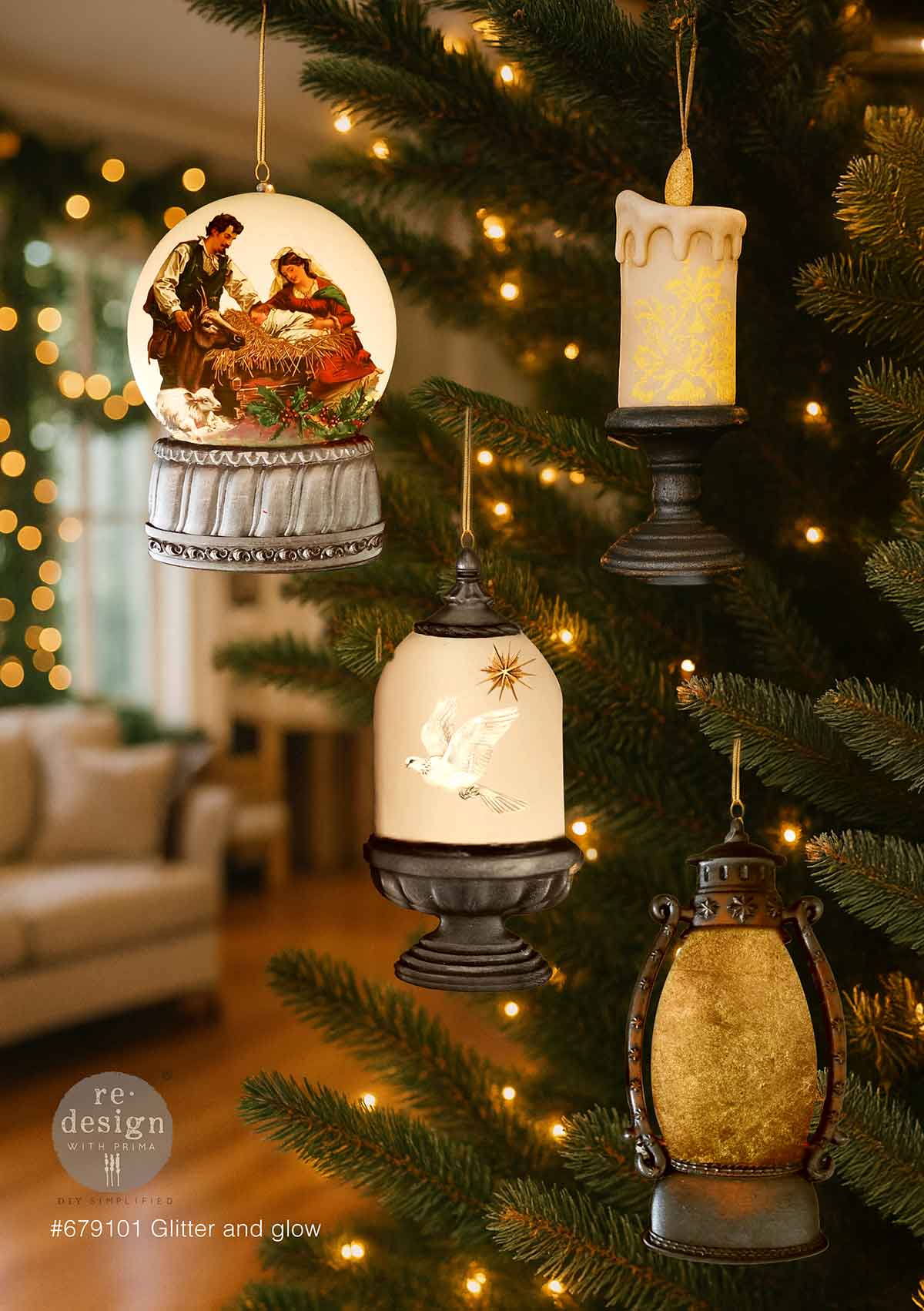 Glitter And Glow | 5"x10" | Decor Moulds for Crafts | Redesign with Prima