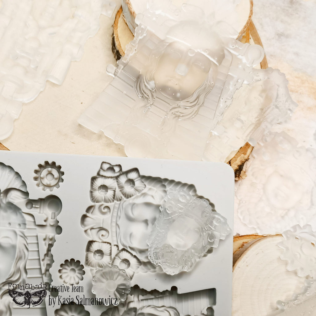 Queens of Steam - Resin Mould 5"x8" Redesign with Prima