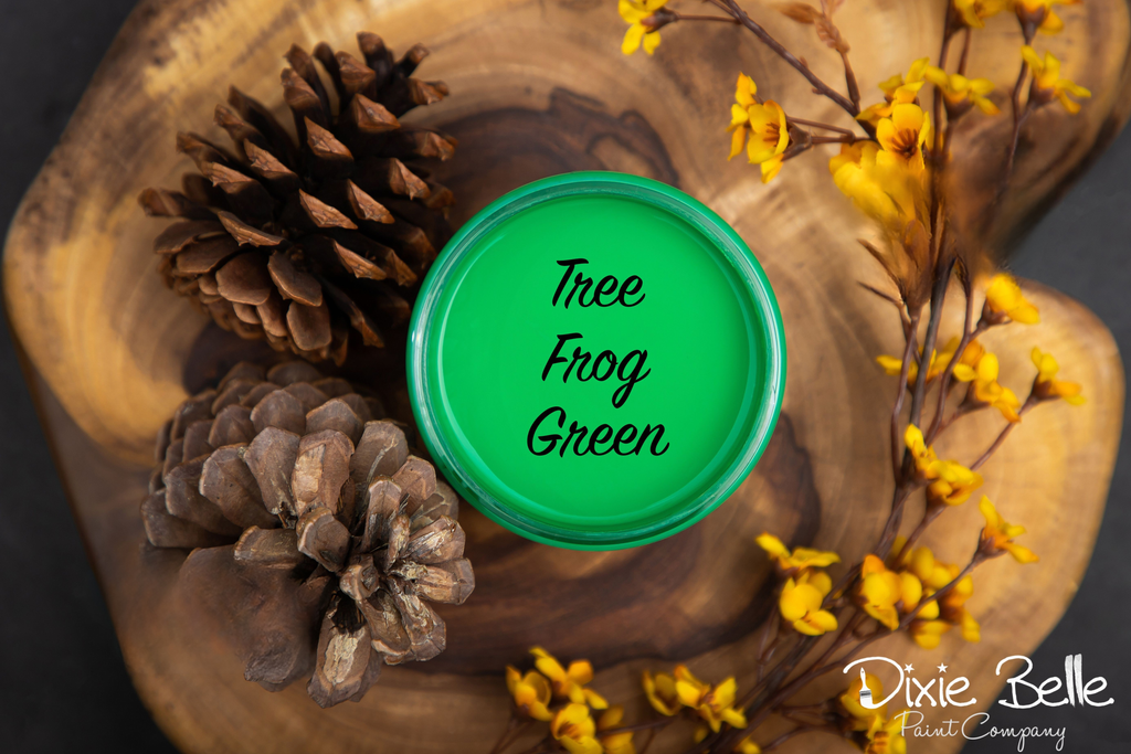 Tree Frog Green (vibrant green) - Chalk Paint - Dixie Belle Paint (4 sizes)