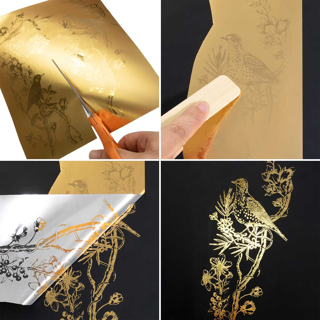 Golden Serenade | 8.5"x11" | Middy Foil Transfer | Kacha x Redesign with Prima